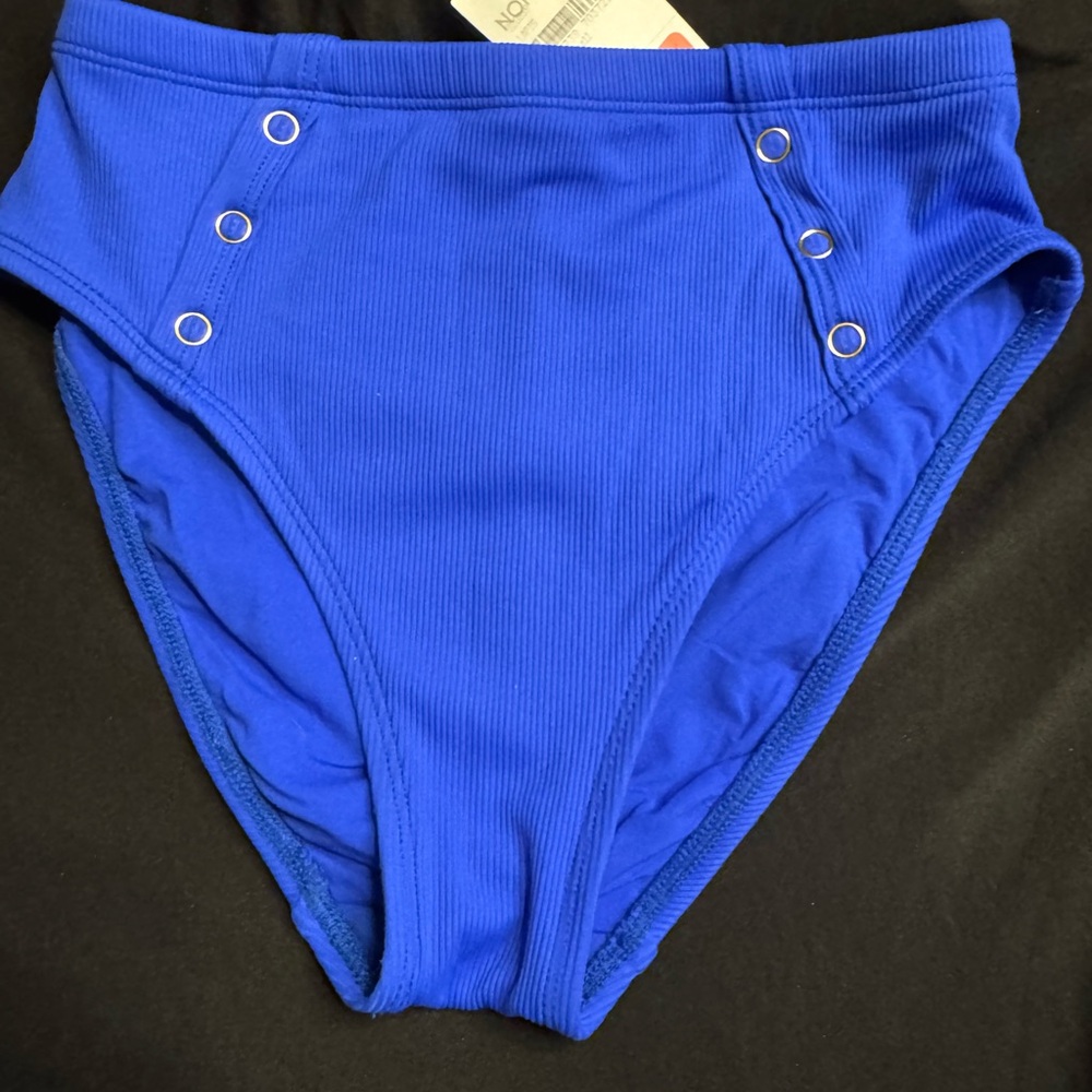 Nordstrom Blue High-Waist Bikini Bottom
